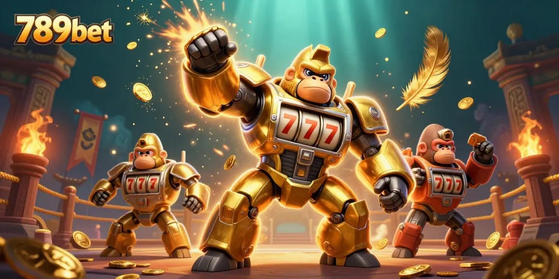 Chơi ở 789bet với mech gorilla vàng và nhiều trò chơi hấp dẫn