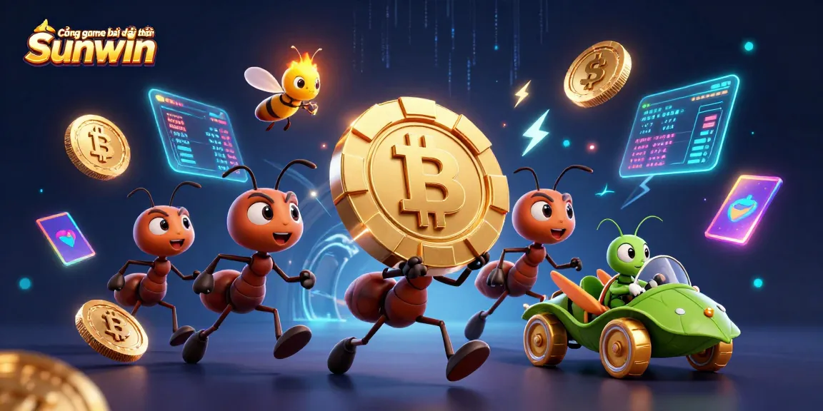 Experience the excitement of Cổng game bài đổi thưởng Sunwin as cartoon ants embark on a thrilling heist.