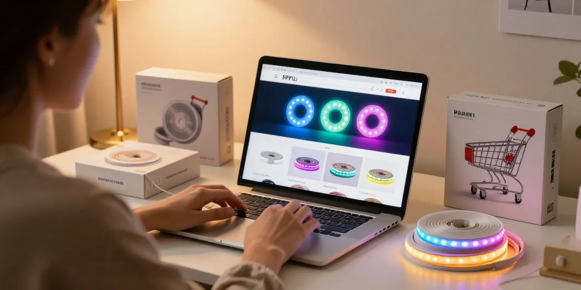 Banda led for online shopping showcasing best deals on LED strips.