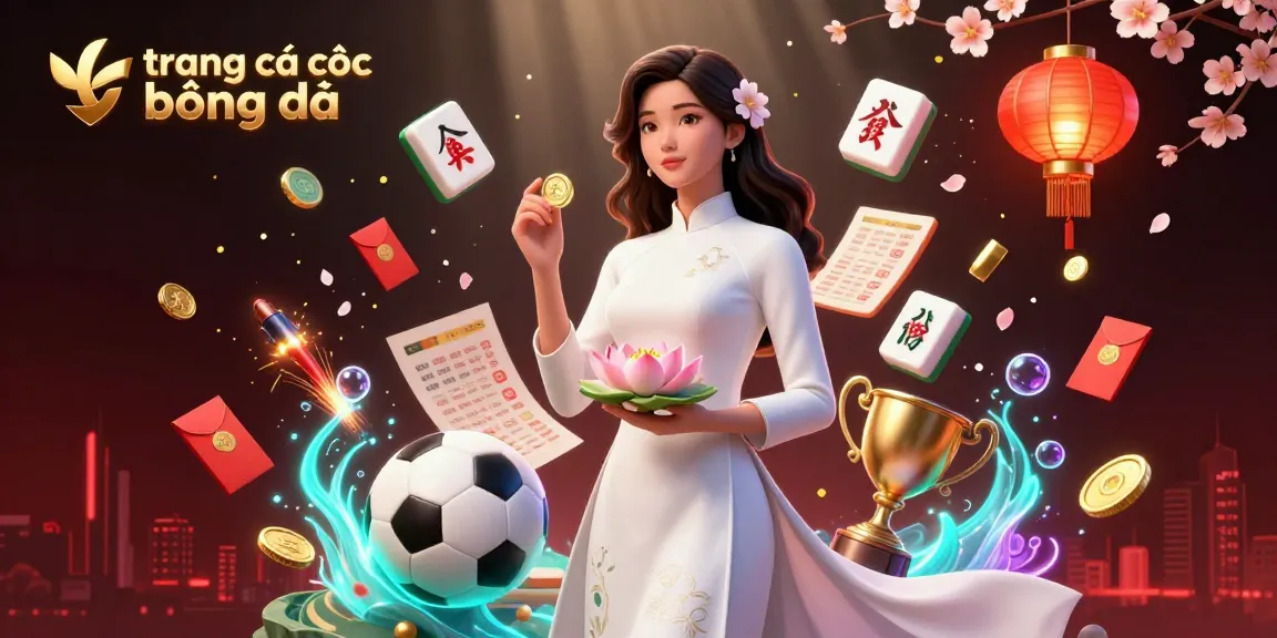 Place your bets with trang cá cược bóng đá as a photorealistic woman holds symbols of fortune and victory.