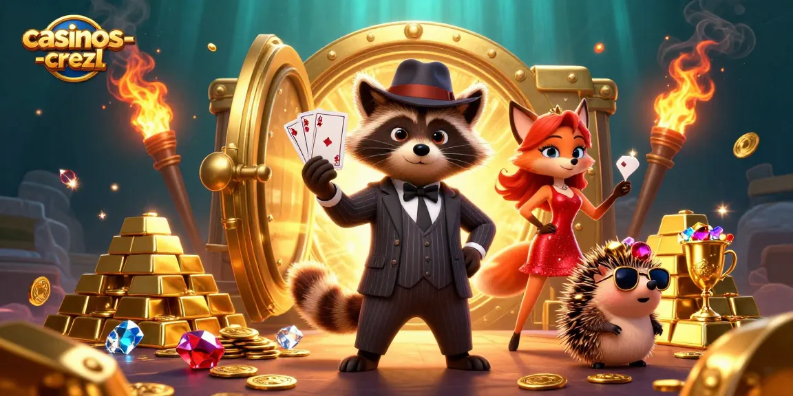 Kasino-czech: fascinující 3D ilustrace s hráči a zlatými poklady, živé kasinové dobrodružství.