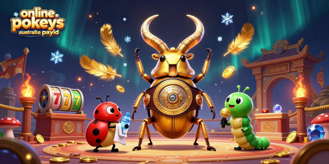 Experience online pokies Australia PayID with a vibrant 3D illustration of gameplay excitement.