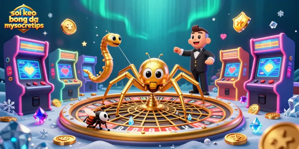 Engage in thrilling bets with soi keo bong da mysoccertips featuring a roulette wheel web by golden spider.