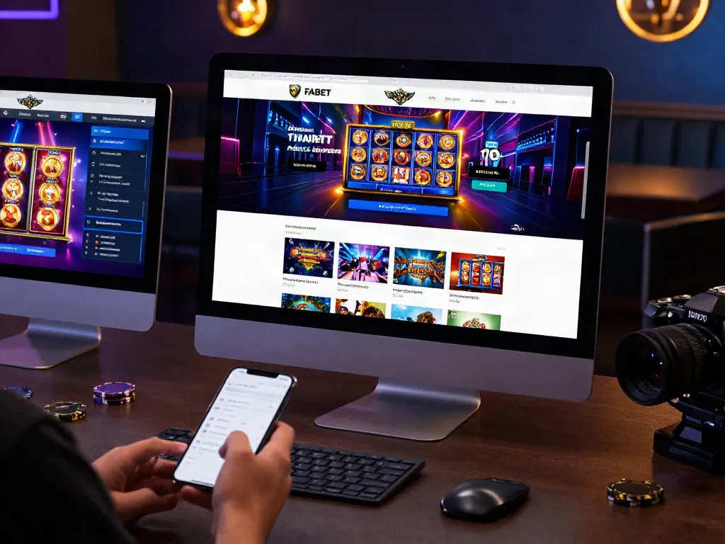 Engaging interface of FABET gambling platform on computer, showcasing betting excitement.