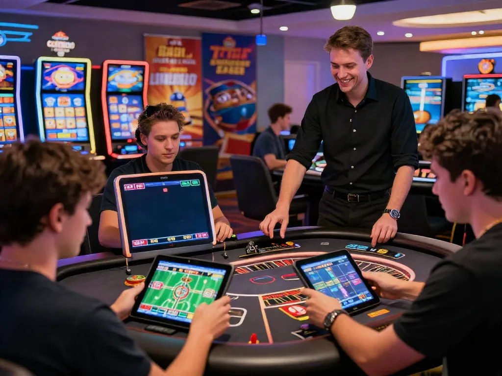 Exciting online gaming atmosphere at https://ku88vt.com/ with diverse players engaging in casino activities.